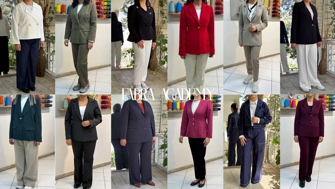 نمونه دوخت پکیج آموزشی کت زنانه